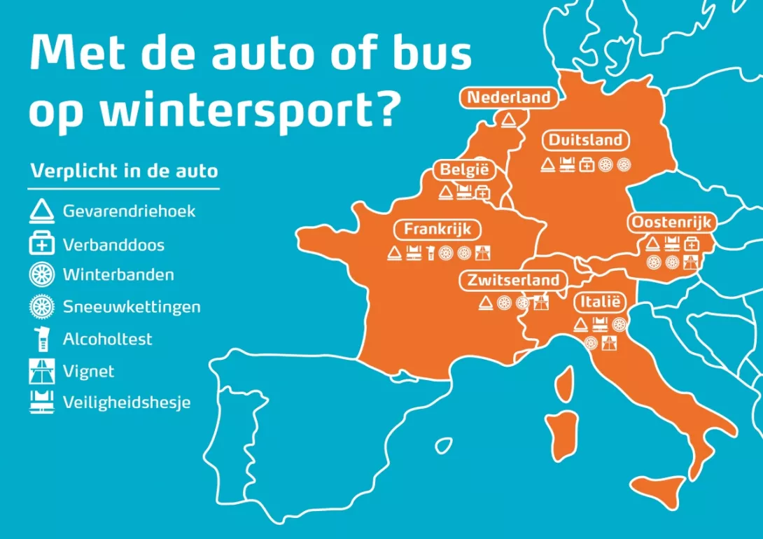 Verplicht voor auto wintersport