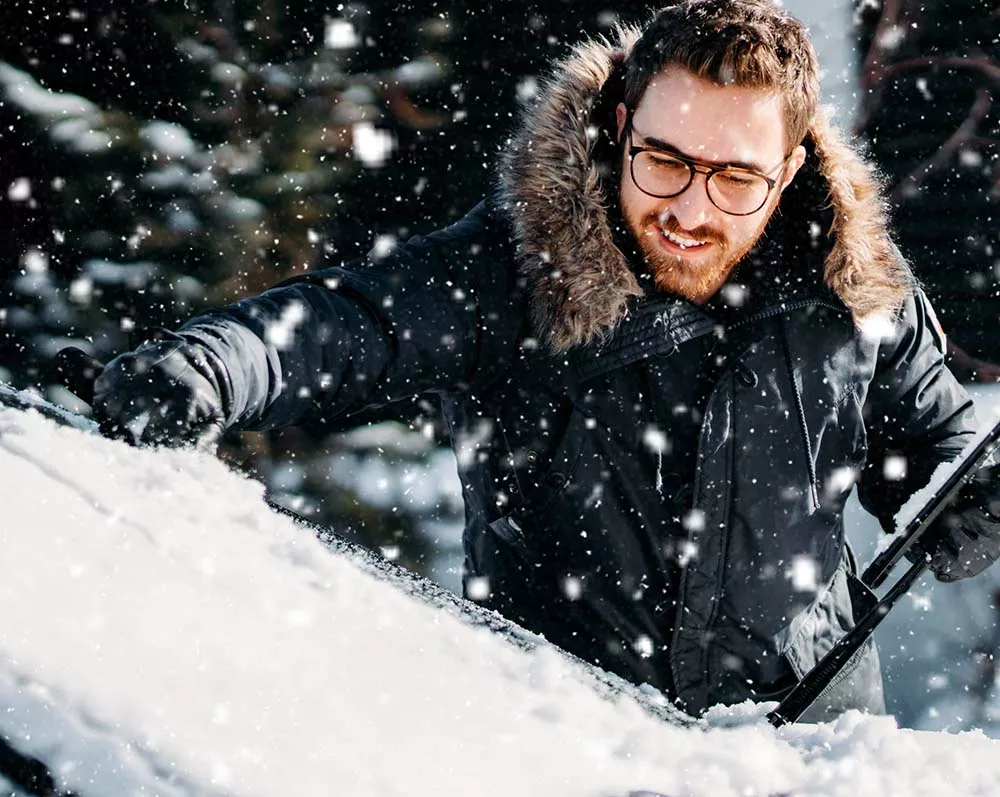 Maak je auto sneeuwvrij